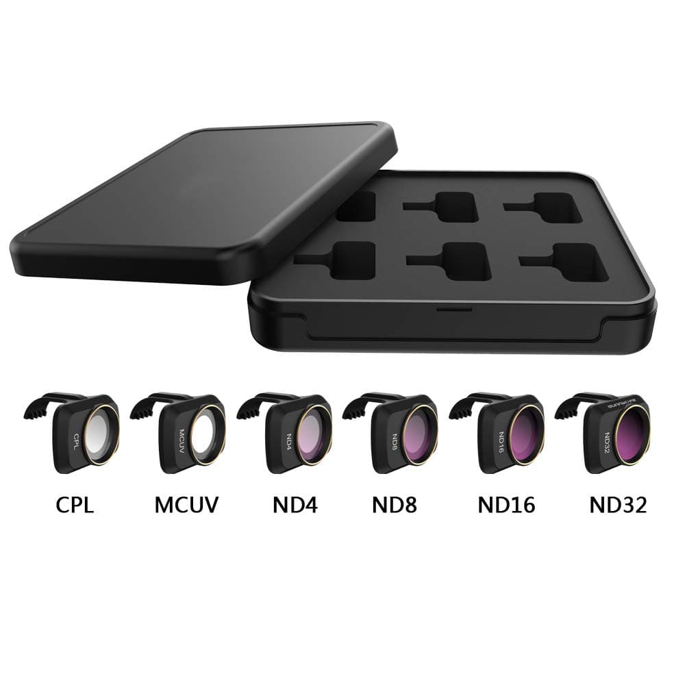 Yifant 6 Pcs Lens Filter Set with Storage Case for DJI Mavic Mini Drone Accessories Effect Filter Kit (6 Pcs (MCUV+CPL+ND4+ND8+ND16+ND32))