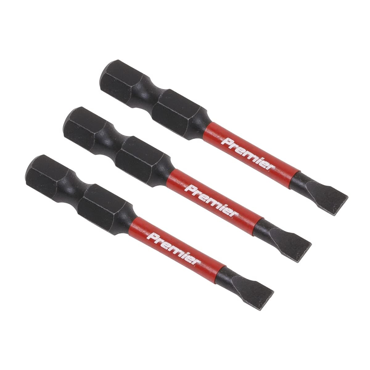 Sealey - 3pc 50mm Slotted 4.5mm Impact Power Tool Bit Set - AK8226