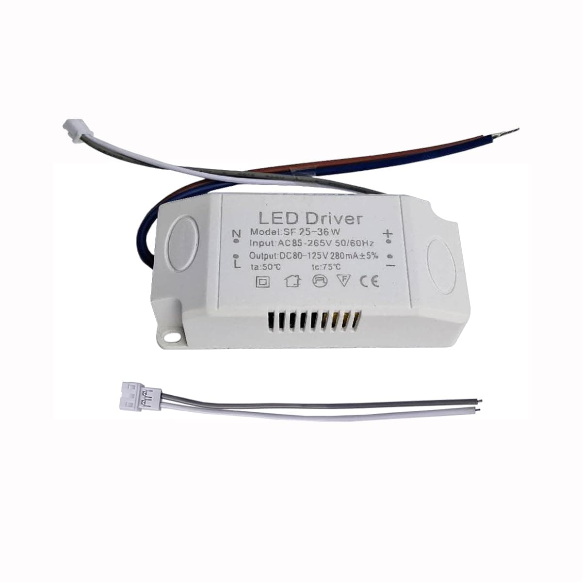 LED Driver 25-36W for Single Color Ceiling Strip Spot Light Module Panel, Replacement LED Starter Power Supply Adapter Transformer, Input AC85-265V Output DC80-125V