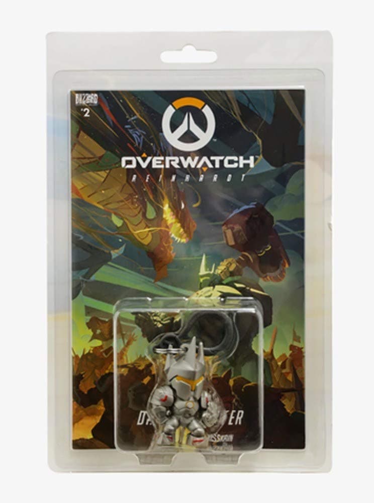 Blizzard Overwatch Reinhardt Comic Book and Backpack Hanger