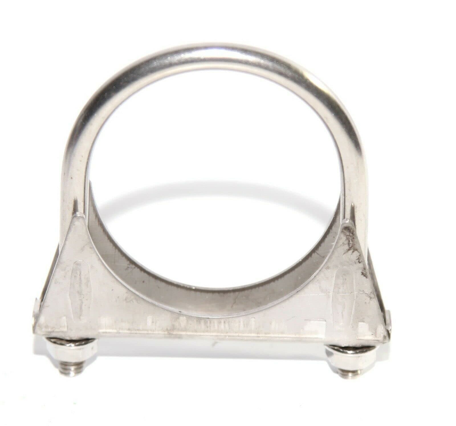 Heavy Duty 2.75" (2 3/4 Inch) Universal Stainless Steel U-Bolts Clamps with Saddle Flange for Exhaust Tail Pipe