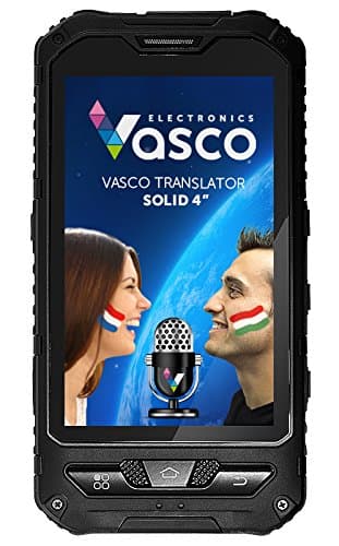 'Vasco Translator Solid 4: Electronic Translator with Speech Recognition, Audio output, Special Black, 4