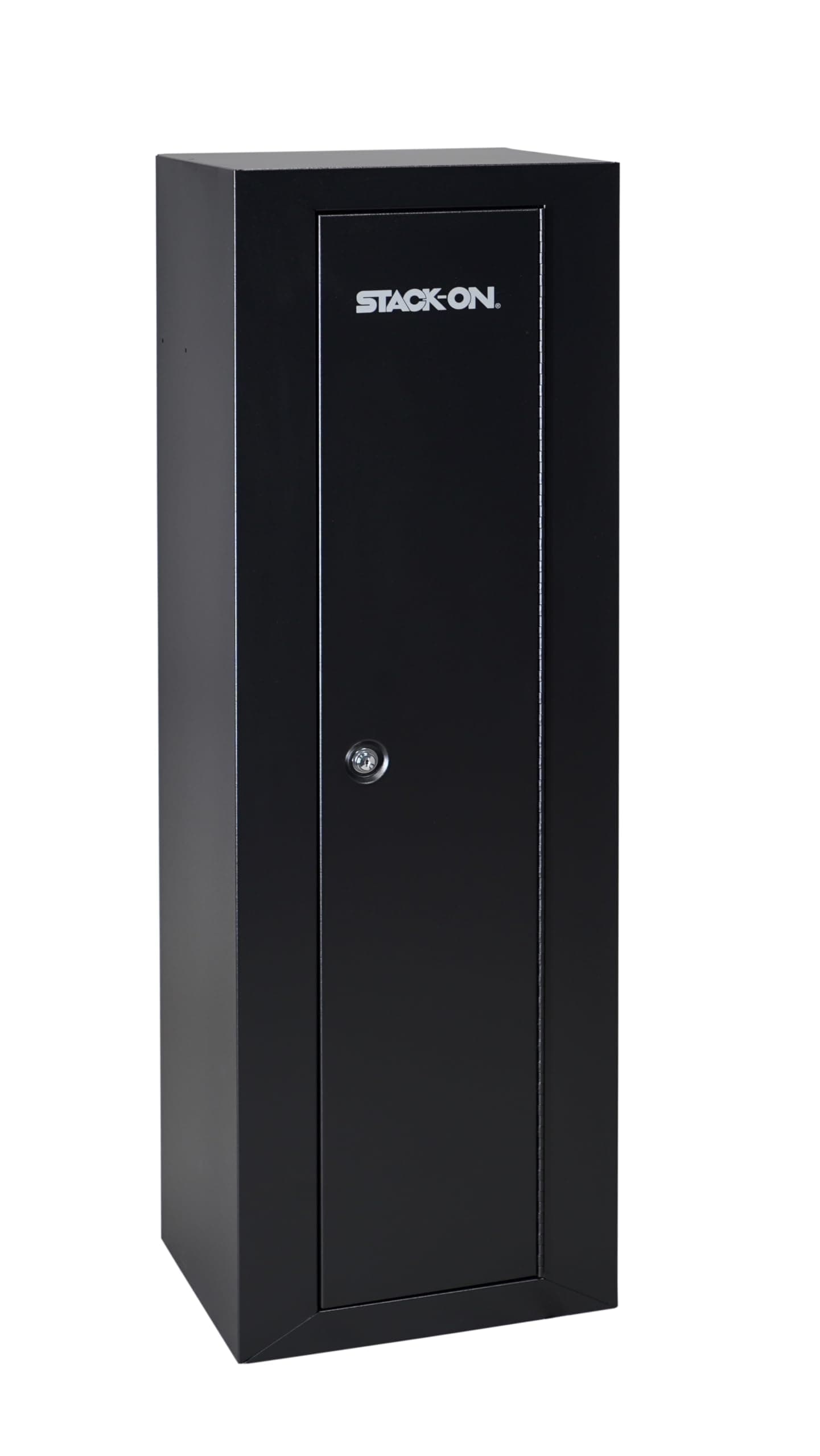 Stack-On 10 Gun Security Cabinet – Welded Steel, 3-Point Locking System, Foam Padded Interior, Black Gun Safe