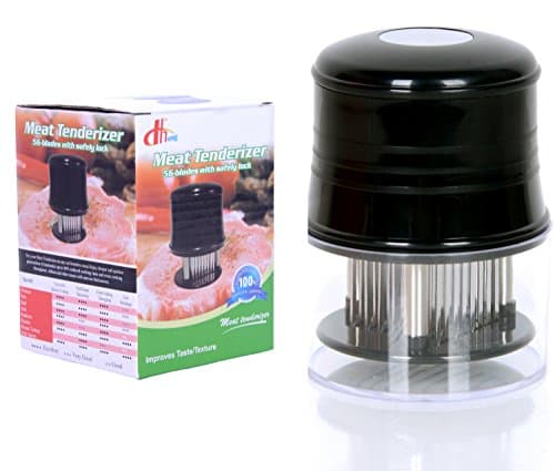 Professional Grade Needle Meat Tenderizer Tool By Arvel| 56 Stainless Steel Blades Complete W/ Cleaning Brush| Enjoy The Most Tender Steak, Chicken, Fish| Premium Cooking Tools