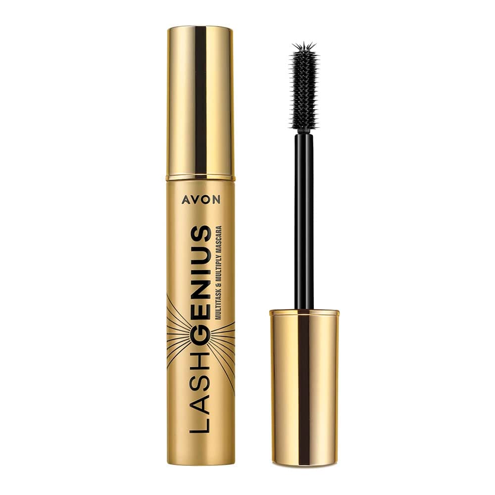Lash Genius Multitask & Multiply Mascara Blackest Black with Smart Control Brush and Quick-Glide Gel Formula for Full Volume, Length, Lift, Intensity and Definition, 10ml