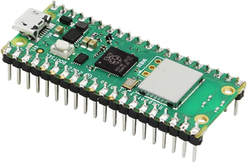 Rpi Pico W, Built-in WiFi Support 2.4/5 GHZ Wi-Fi 4, Based on Official RP2040 Dual-core Processor,Dual-core Arm Cortex M0+ Processor with Pre-Soldered Headers