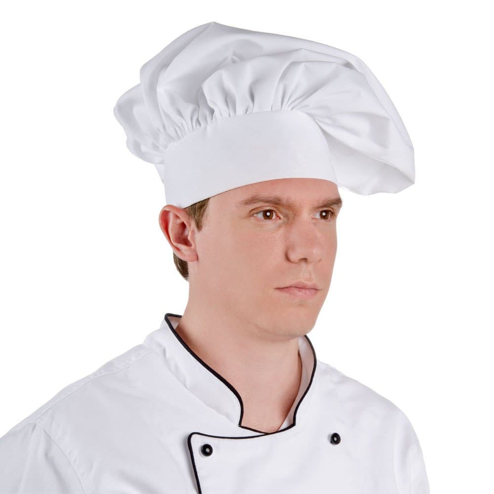 Drop Ship Traditional Chef Hat - WHITE - OS, White, One size