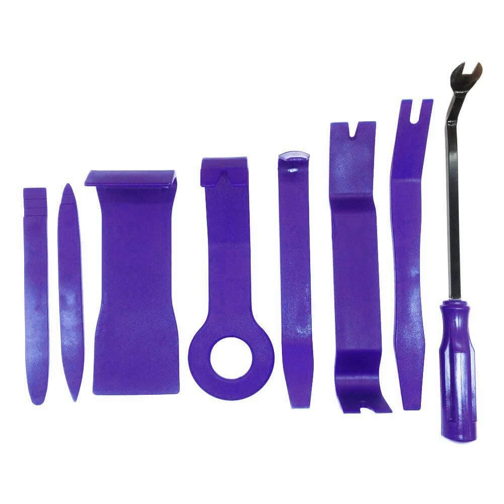 Fpz-bd Blue 8pcs Auto Trim Removal Tool,Car Panel Door Audio Trim Removal Tool Kit for Car Audio Dash Door Panel Window Molding Fastener Remover Tool Kit