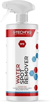 Gtechniq W9 Water Spot Remover for Cars, 33.8 fl oz | Advanced Solution Easily Removes Stubborn Water and Silica Spots from Bodywork, Suitable for Glass, All Paint Types and Vinyl