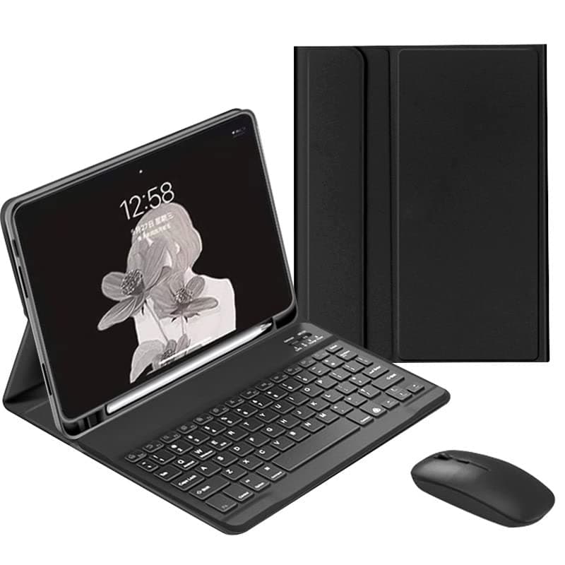 Keyboard Case for Galaxy Tab S6 10.5" 2019 (Model SM-T860/T865/T867), [Supports S Pen Charging] Slim Lightweight Stand Cover with Magnetically Detachable Bluetooth Color Keyboard, Black