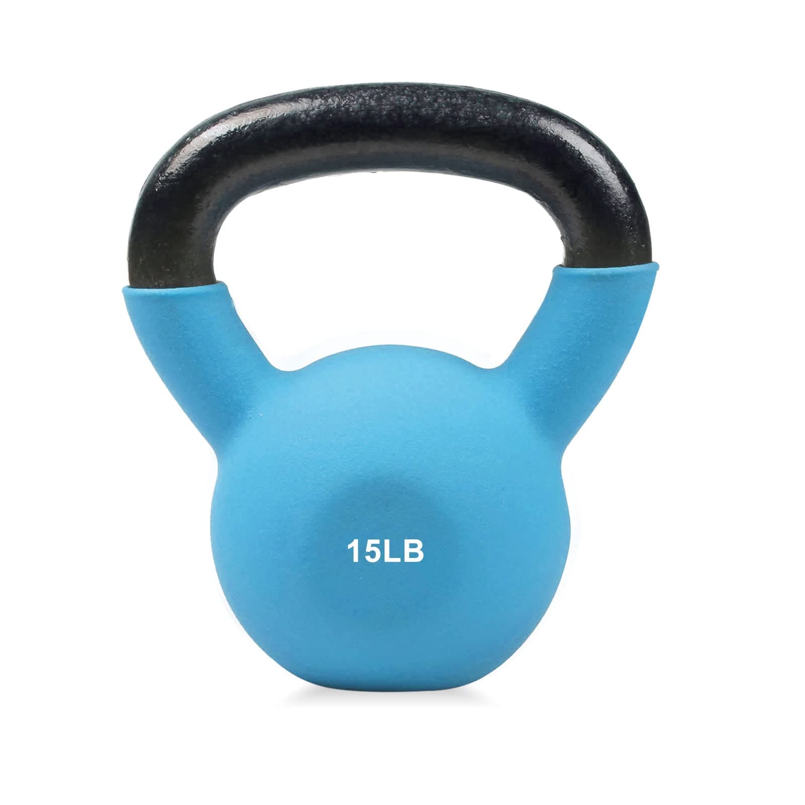 Neoprene Coated Kettlebell Weight Set, Solid Cast Iron