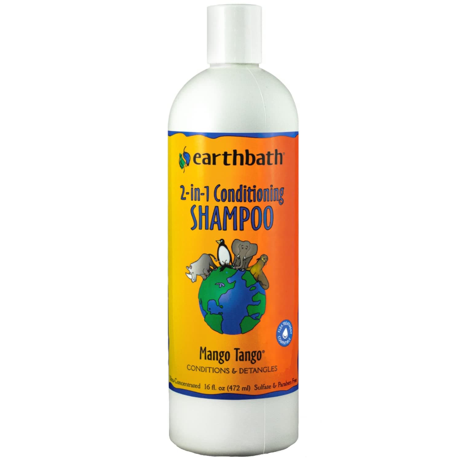 Earthbath Natural Mango Tango 2 In 1 Conditioning Shampoo With Scent, 16Oz