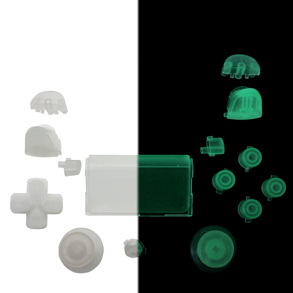Quartet trade Gamepad Repair Buttons For PS4 Generation 1 Controller only.PS4 Controller DualShock 4 （Glow In The Dark ）