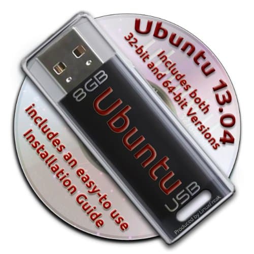 Ubuntu Linux 13.04 on a Bootable 8GB USB Flash Drive - 32-bit and 64-bit.