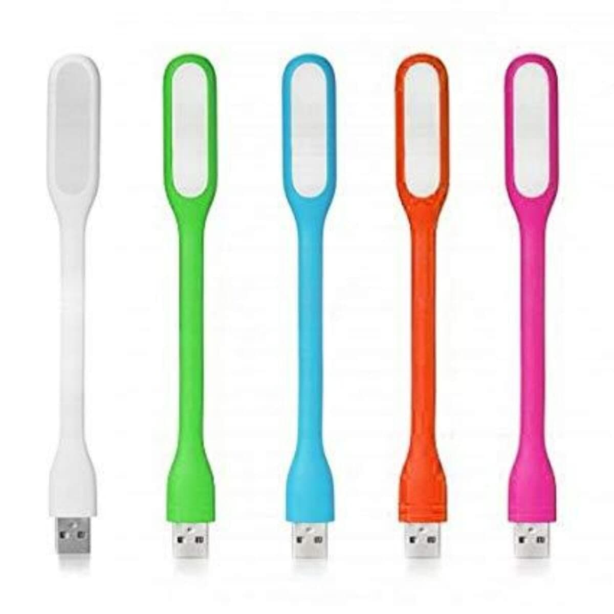 5 Pcs Portable USB LED Lamp with Adjustable Flexible Arm for Notebook Computer, or Power Bank. Outdoor or Private Reading, Energy Savings, Gift, Night Reading lamp