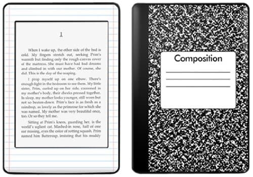 Kindle Paperwhite Decal/Skin Kit, Composition Notebook