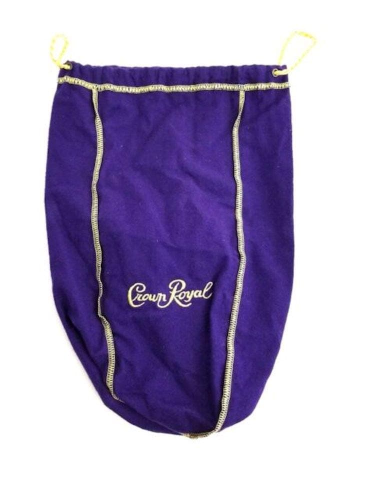 Extra Large Bag with Gold Drawstrings Great for Storage 13"x9"x4" (Purple)