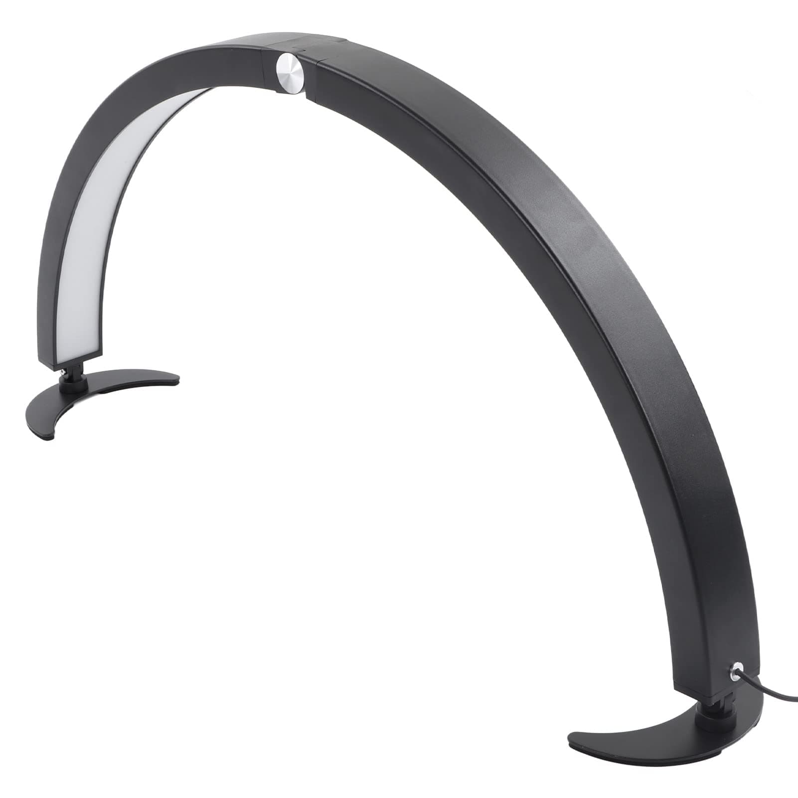 Cryfokt 28in 40W Half Moon Table Lamp, Tech Light for Nail Desk with 7 Tones & 10 Brightness, 2000LM U Shaped Led Nail Desk Lamp with Remote Control,Beauty Light for Manicure Tattoo Lash