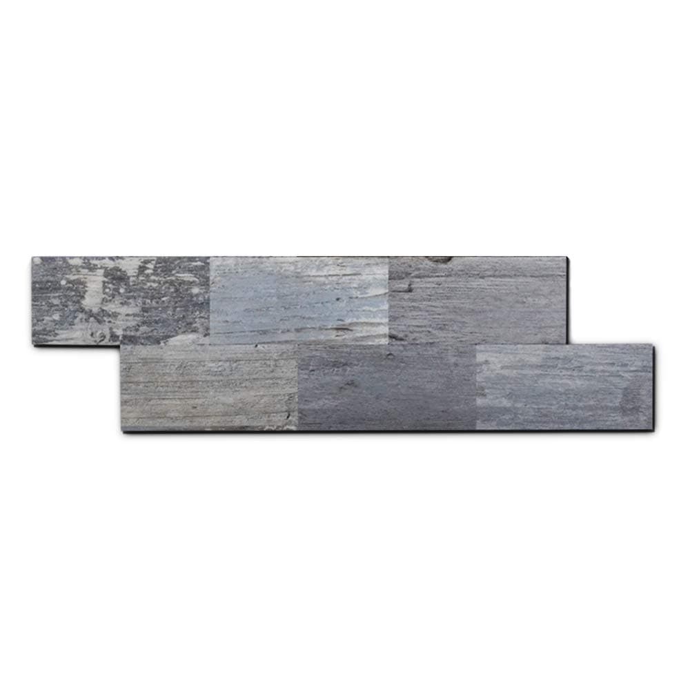Backsplash Peel and Stick Tile, PVC Light Rustic Tile Backsplash for Kitchen (11.59" X 3.78", Sample Sheet )
