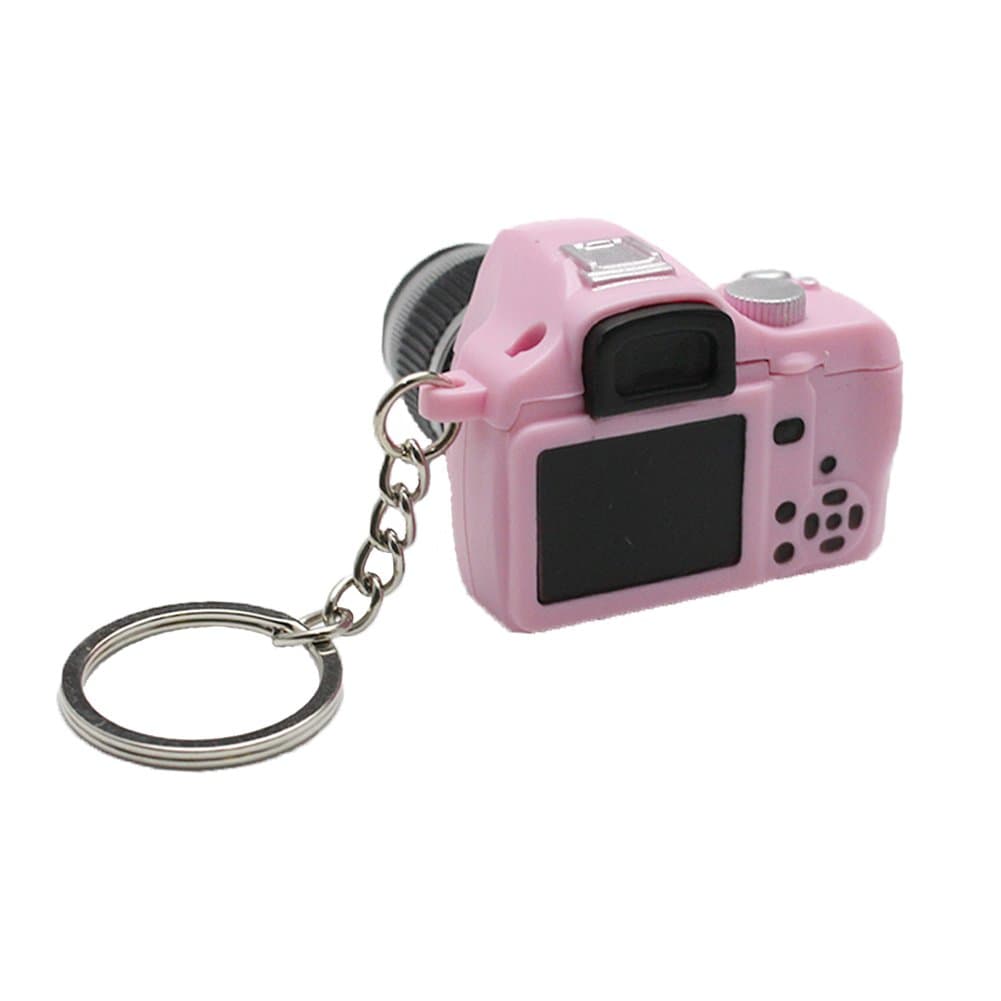 Key Chain SLR Camera Toy LED Keychain with Flash Light and Shutter Sounds