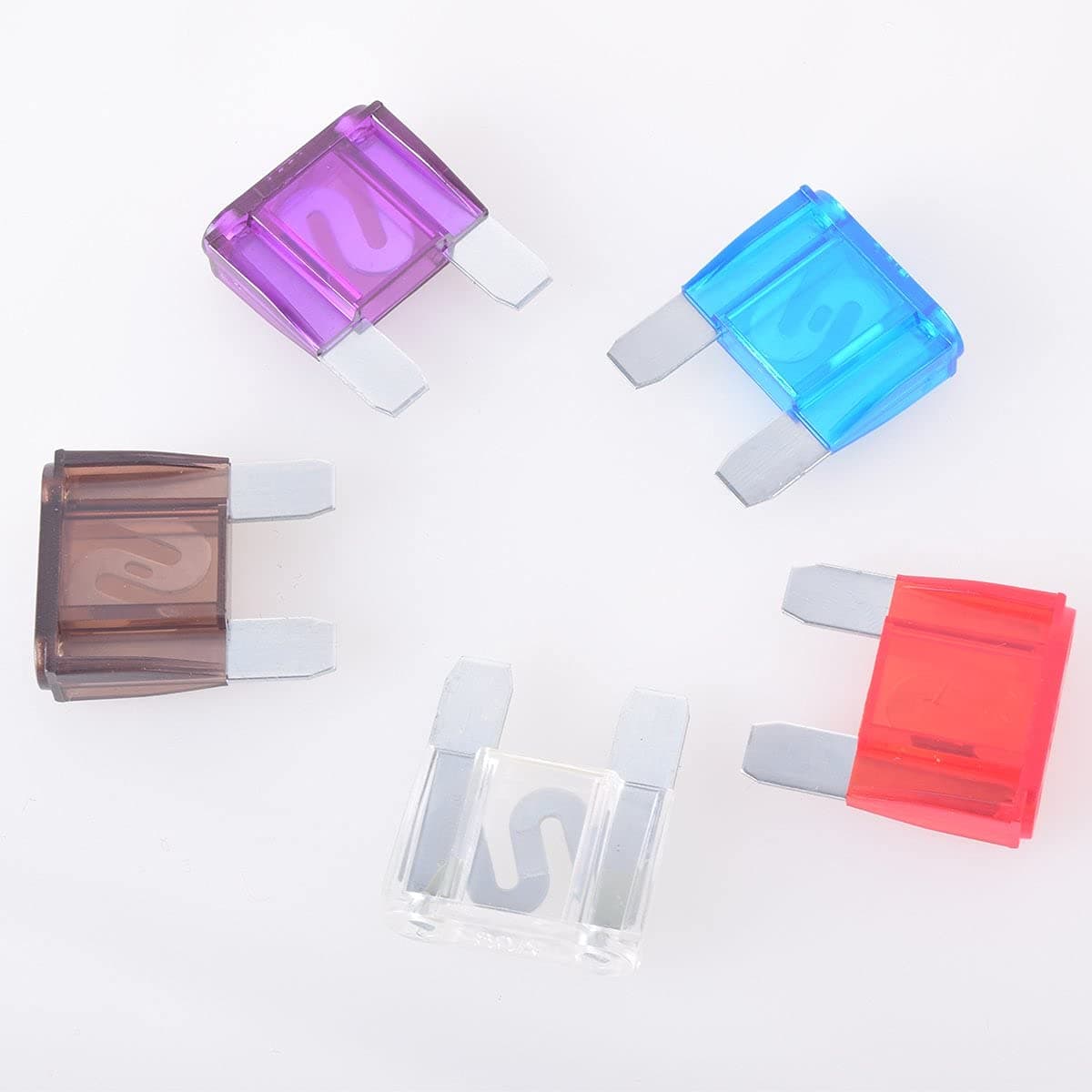 Auto Blade Fuse Large Size Maxi Blade 5pcs 100A 80A 70A 60A 50A Assortment Set for Car Truck Motor Trail RV ATM Box 35x30mm, Add-A-Circuit Fuse Holder, APS ATT LOW PROFILE ATM LP FUSETAP