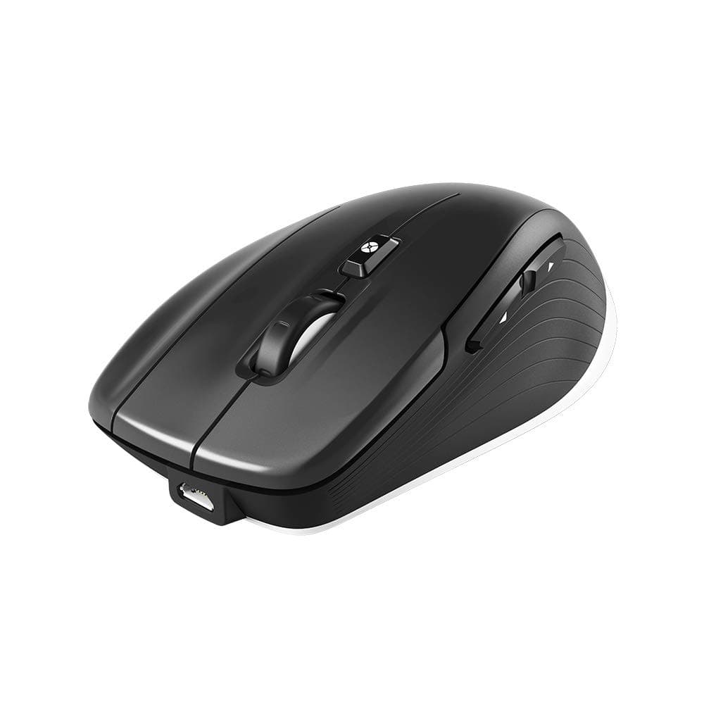 3Dconnexion CadMouse Wireless 3DX-700062 Compact Wireless Ergonomic Optical Mouse With Dedicated Middle Button, black