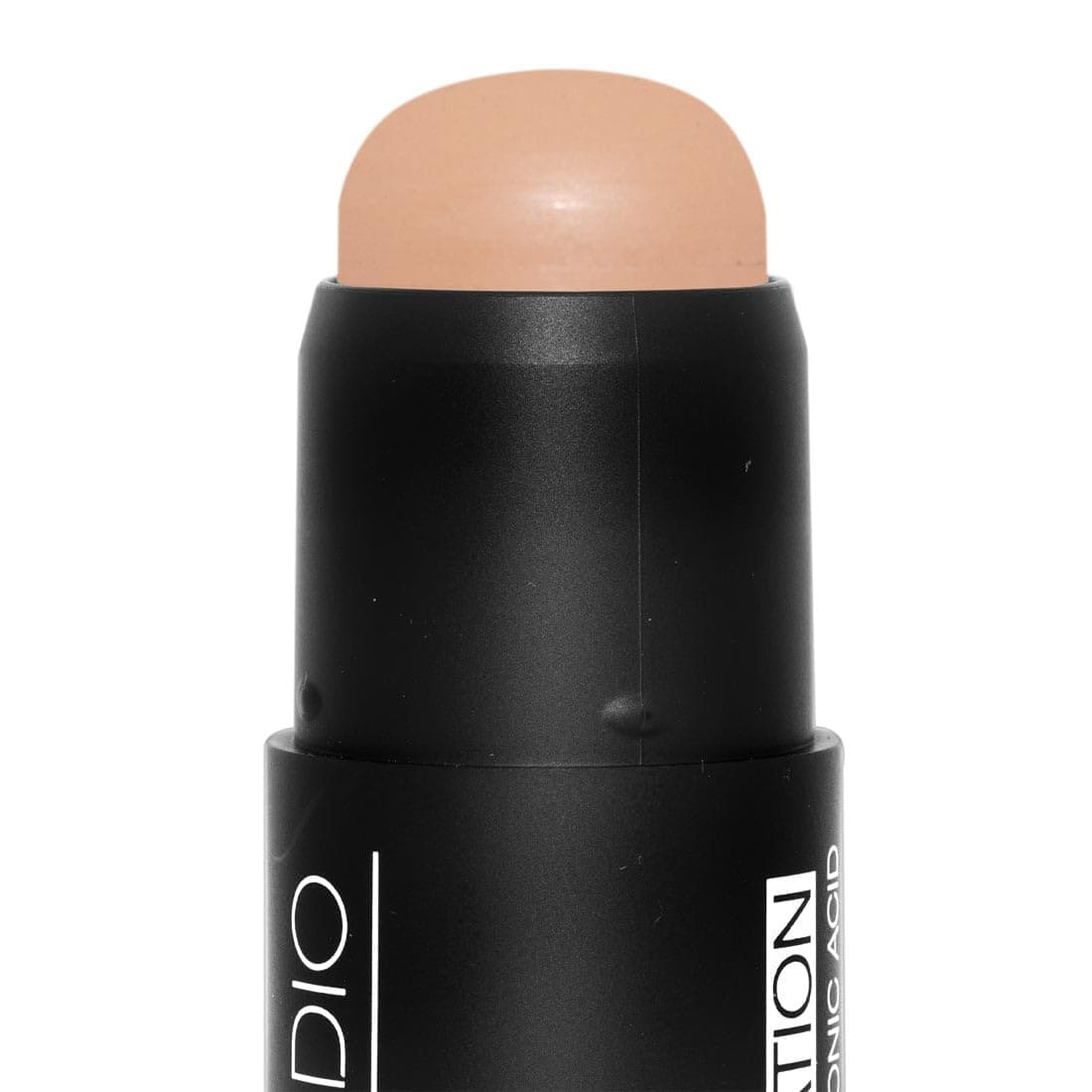 Palladio BUILD & BLEND Foundation Stick, Medium Coverage Buildable Contour Stick for Face, Ultra Blendable Creamy Formula for a Natural Shine Free Finish, Professional Makeup, 0.25 Ounce (Almond)