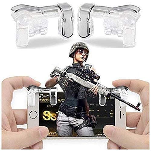 TRUESHOP Controller Mobile Joystick Pubg Game Trigger Accessory Kit for Android, iOS (Black)