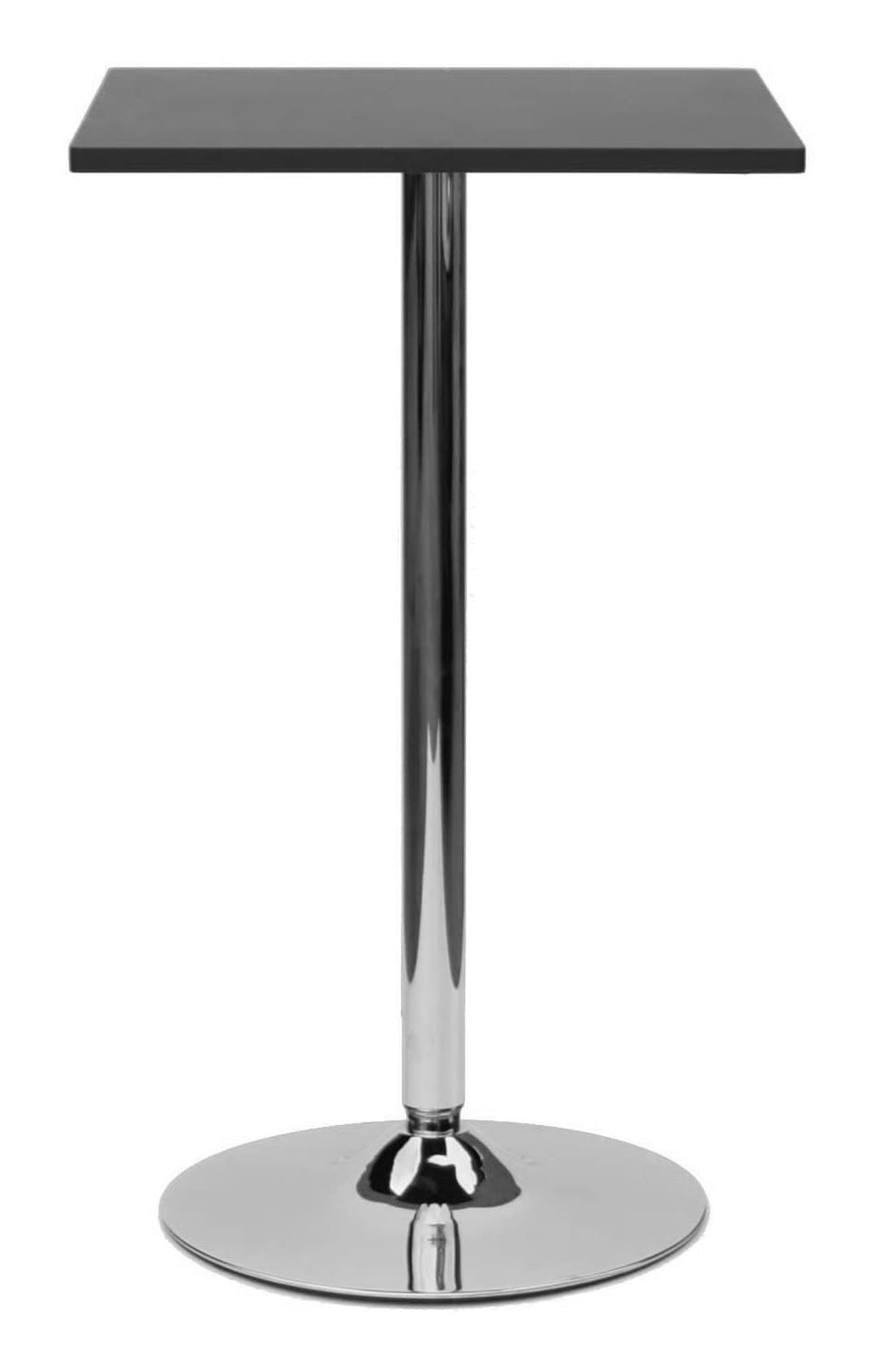 DF Sales Lamboro Como Poseur Table Square Wood, Black