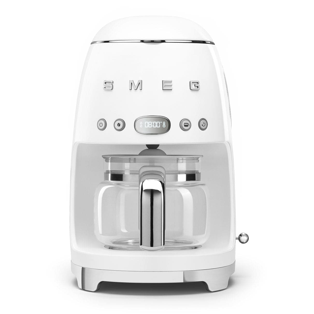 DCF02WHUK Drip Coffee Machine, Auto-Start Mode, Reuseable Filter, Digital Display, Anti-Drip System, Aroma Intensity Option, 1.4 Litre Tank, White
