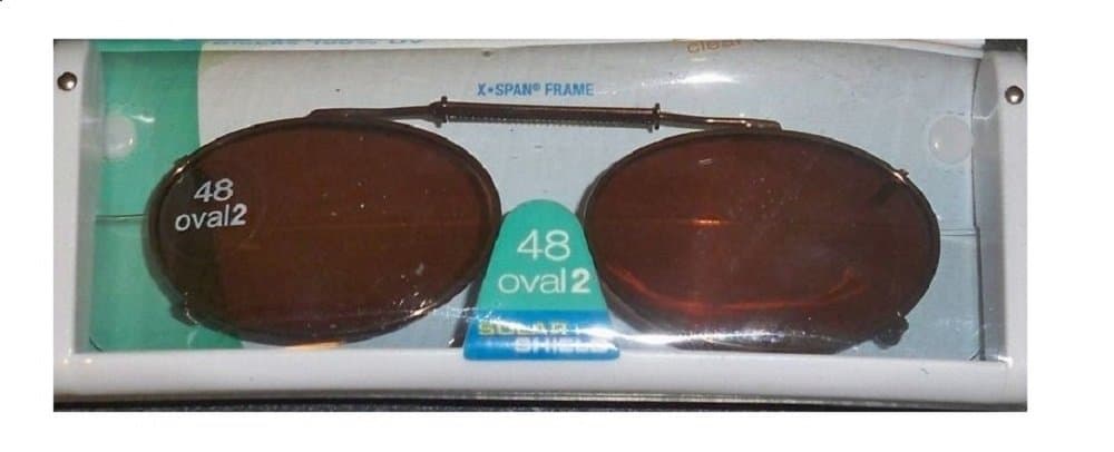 Solar Shield 48 Oval 2 Polarized Clip On Sunglasses