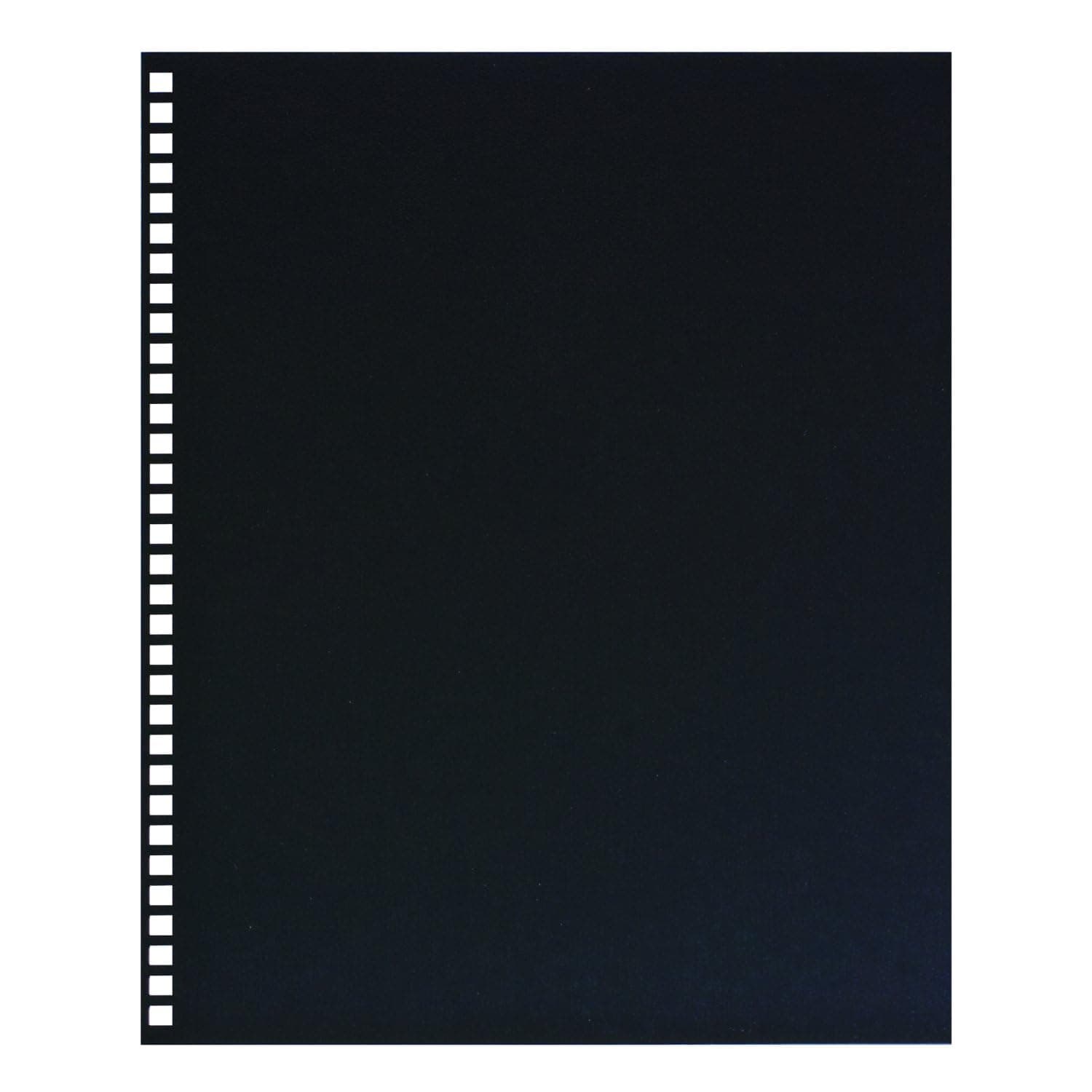 GBC ProClick Presentation Back Cover, Prepunched, Black, 8.5 x 11 Inches, 25 per Pack (2514478)