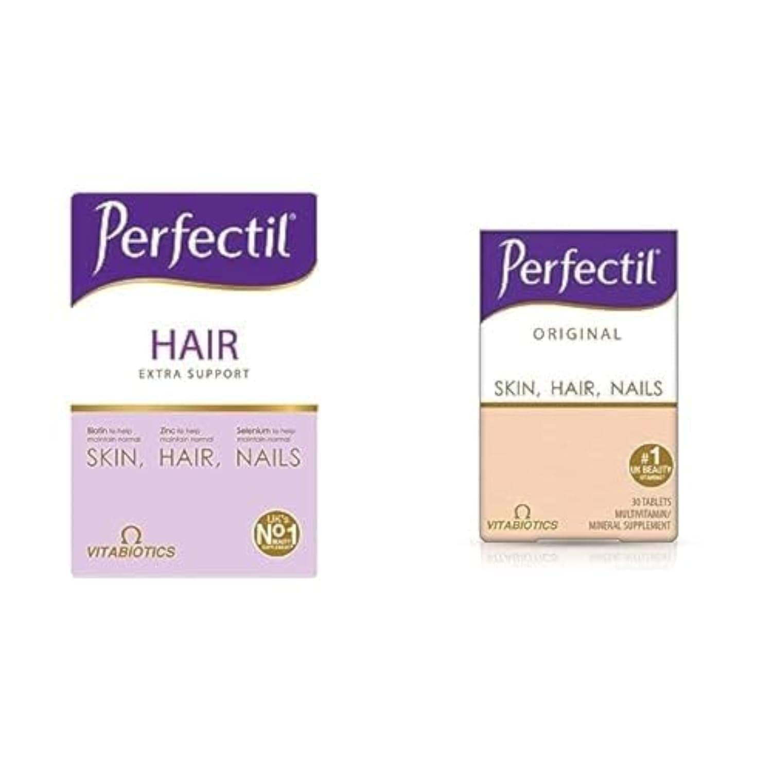 Bundle: Perfectil Plus Hair 60 Tablets + Perfectil Original 30 Tablets