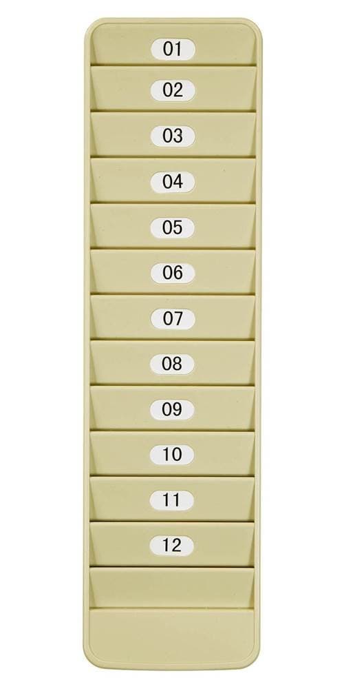 Pyramid Time Systems 500-12 Plastic Shelf Shelves (Grey, Grey, 101.6 mm; 17.1 mm, 355,6 267g)