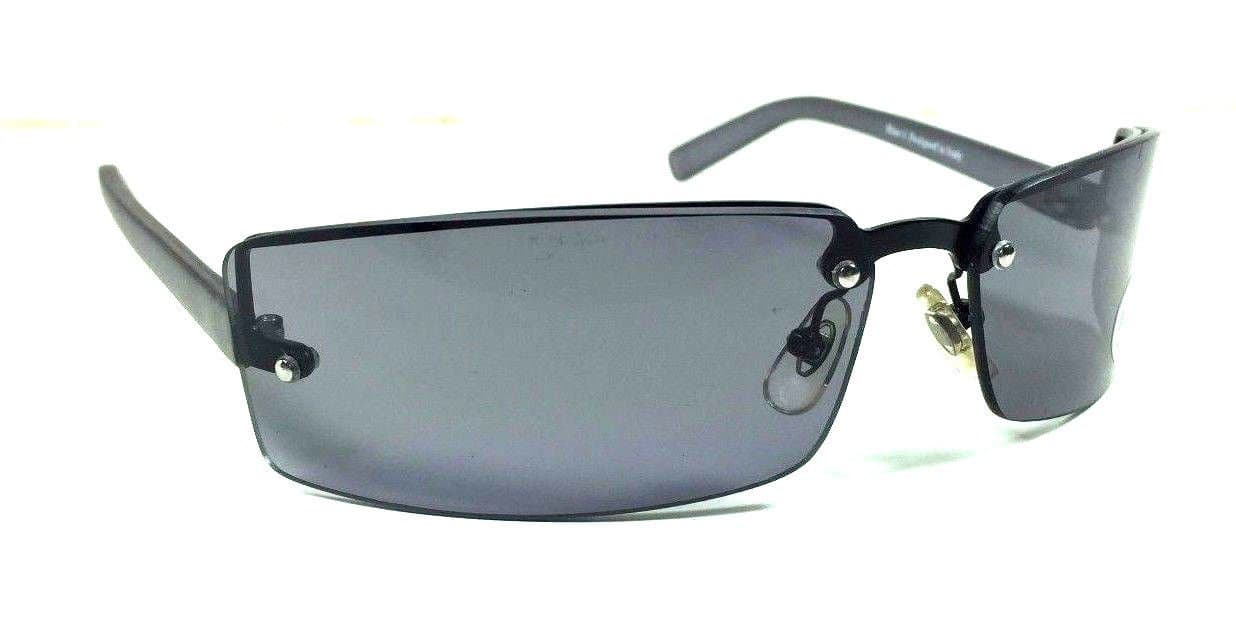 Blue-i Slim Black Shield Wrap Around Aviator Sunglasses