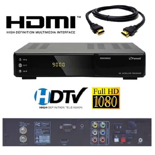 9500HDX HD PVR FTA Receiver + FREE HDMI CABLE