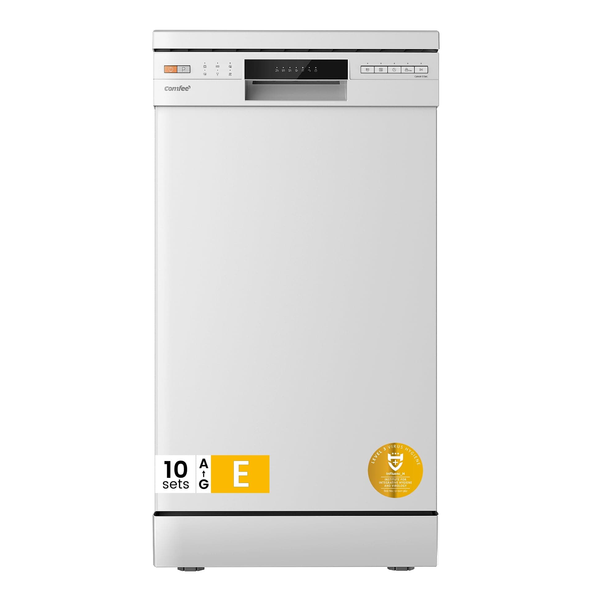 COMFEE' Freestanding Dishwasher CDWEF1034BW-UK 45cm Width