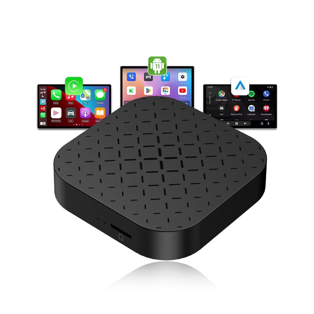 Autobox Wireless CarPlay Ai Box Built-in Android 11 System with Netflix/YouTube,Use for Touch Screen,Achieve Wireless CarPlay and Android Auto,QCM2290,2GB RAM + 16GB ROM,Support OTA Upgrade