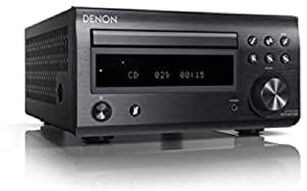 RDCM41DAB Hifi Receiver with CD Player, Audio Receiver for HiFi, Bluetooth, 2x30W + Subwoofer PreOut, FM Radio / DAB / DAB+ Tuner, 2x Digital Optical Input & 1x Headphone Output - Black