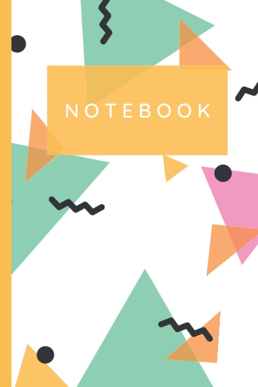 The  North DistrictNotebook: Retro 90's Style Neon Blank Lined Notebook