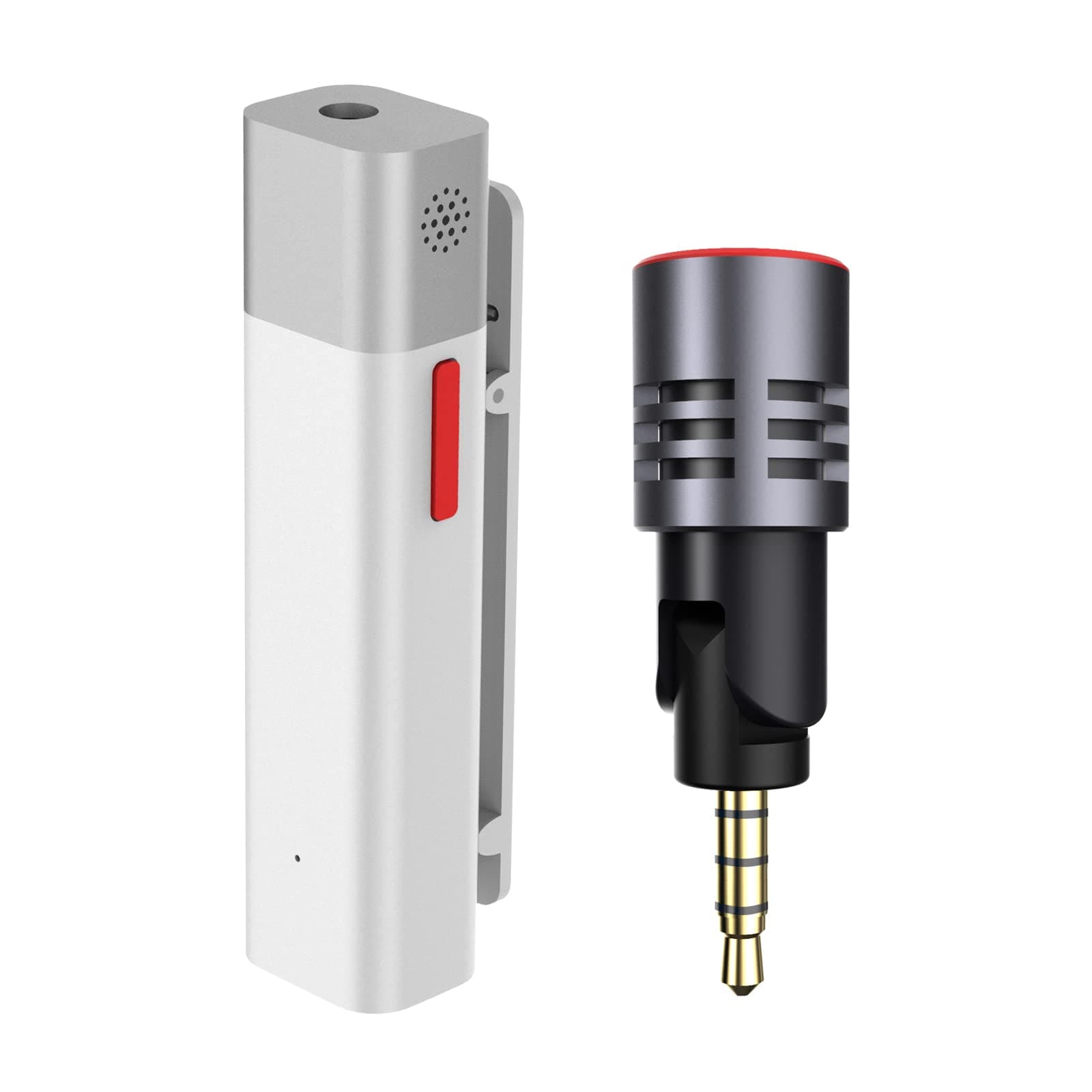 SabineTek Smartmike+with Unidirectional Mic Bundle-Wireless Bluetooth Microphone, Lapel Mic, Wireless Clip-on Lavalier Microphone for Smartphone,Recording Mic for YouTube, Interview, Video