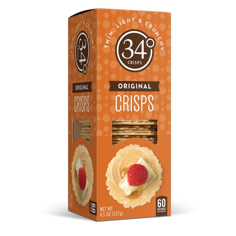 34 Degrees Crisps | Original Crisps | Thin, Light & Crunchy Crisps, Single Pack (4.5oz)