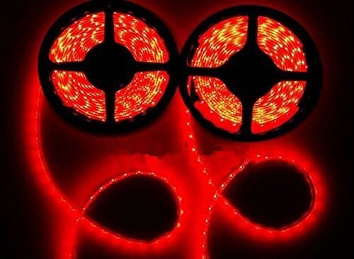 WillLight 2PCS 3528 Waterproof LED Strip Light- Red
