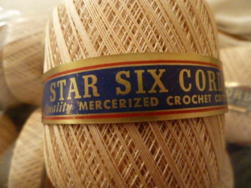 Mercerized Crochet Cotton Thread Yarn Ecru Beige Size 20