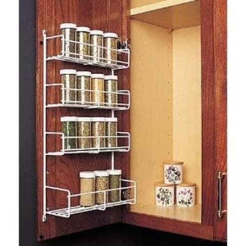 Feeny 4 Tier Spice Rack 13 3/4" Wide White
