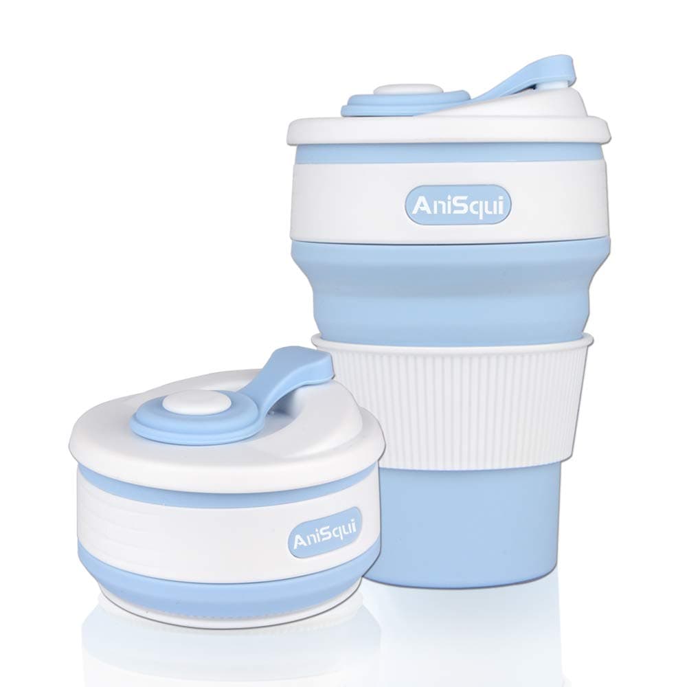Collapsible Coffee Cup 350mL (Blue)