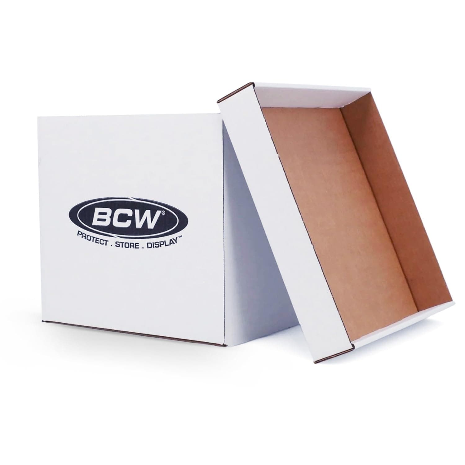 BCW Vinyl Record Storage Boxes – 10 Pack | Holds 65 LPs Each | Stackable Vinyl Record Storage Box with Reinforced Bottom & Handles | Archival Record Organizer for 12-Inch Albums, DJs & Collectors