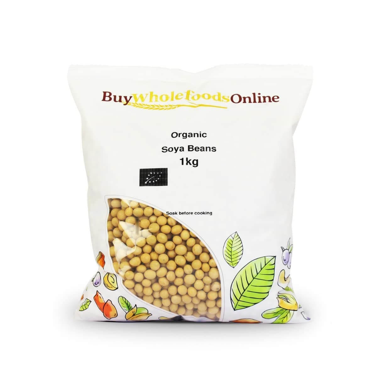 Organic Soya Beans 1kg (BWFO)