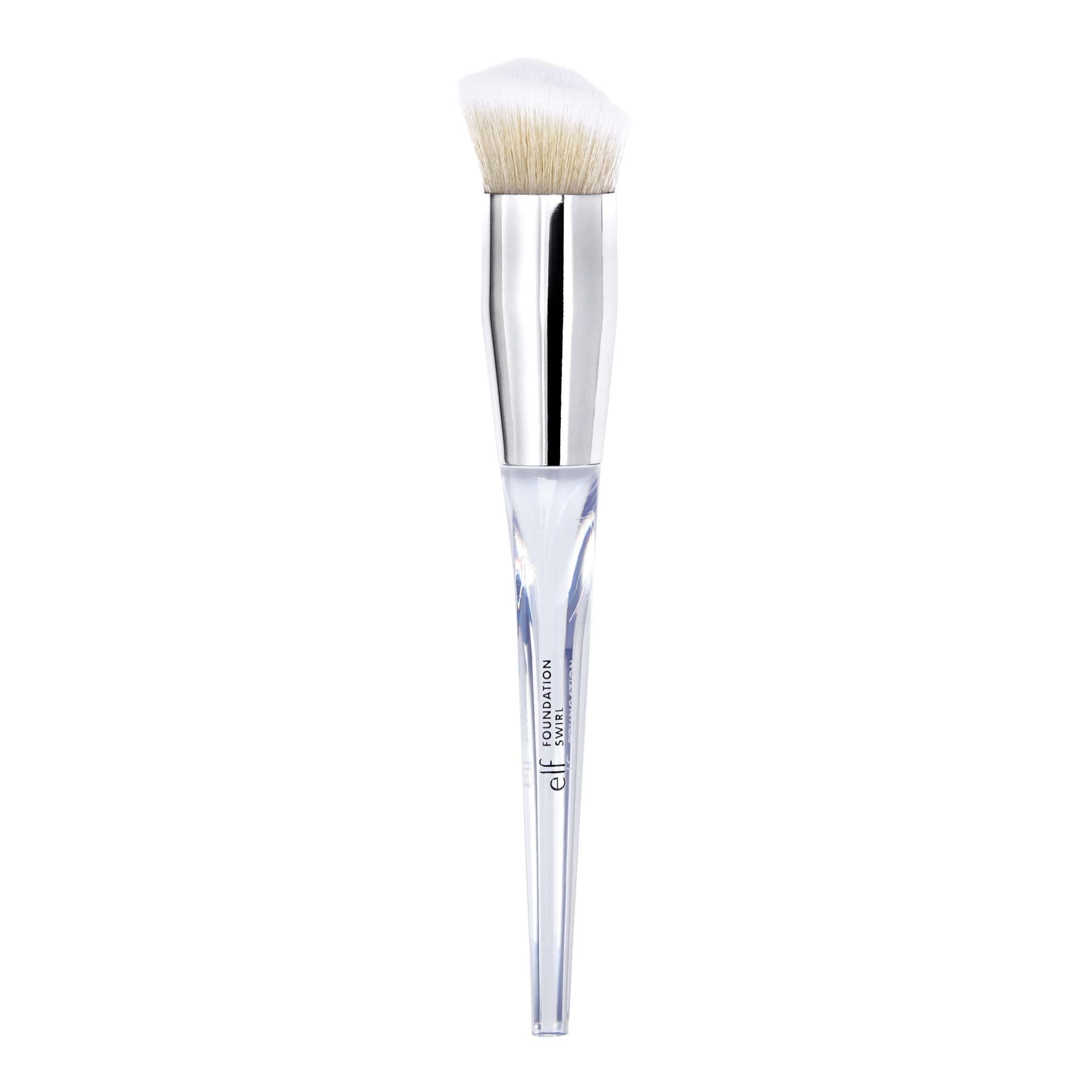 e.l.f. Precision Swirl Foundation Brush, Blends Liquid Foundation Smoothly onto Skin, Triangular Handle for Ultimate Control, Vegan & Cruelty-Free