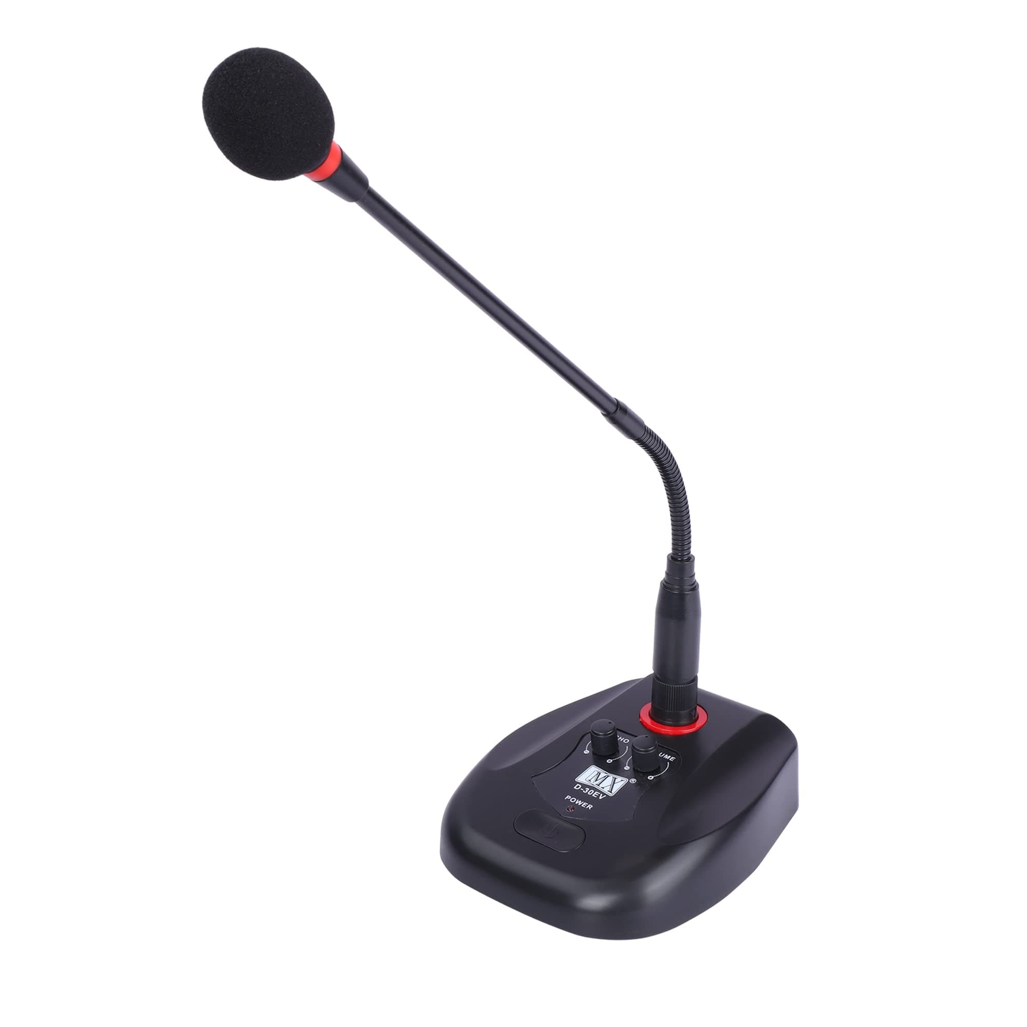 MX Professional Gooseneck Microphone with Echo & Volume Control with ON/Off Button for Variety of Meeting Conference Other Occasions.